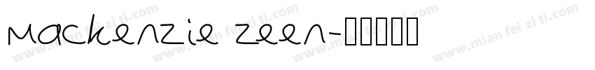 mackenzie zeen字体转换